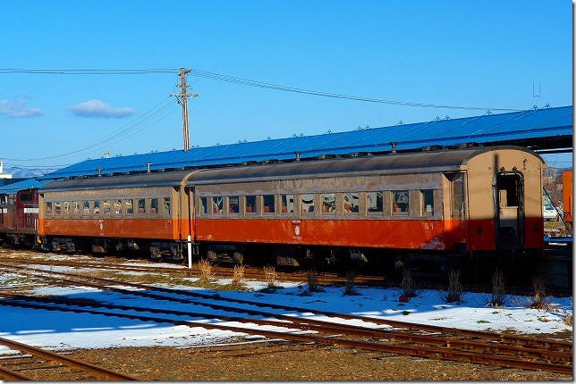 津軽鉄道線 ストーブ列車 オハ46 オハフ33