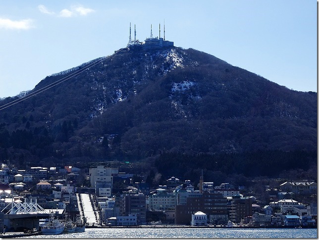 青函連絡船 摩周丸から見た函館山