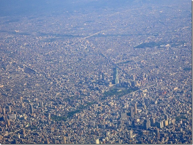 上空から見た大阪