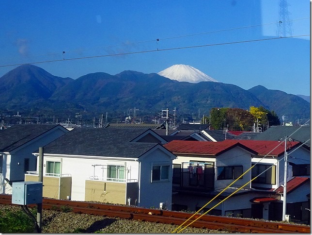 ロマンスカー　富士山