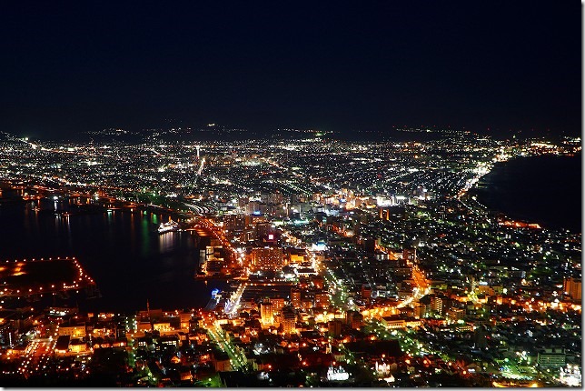 函館山　夜景　北海道 函館市