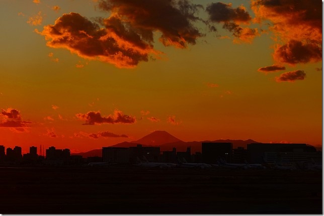 羽田空港（東京都 大田区）富士山